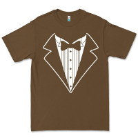 Cacao fake tux tuxedo suit tie Premium Tee - artisFamous