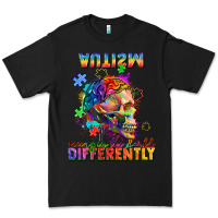 Black Autism seeing in the world differently Premium Tee - FaDigitalArtStudio