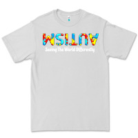 Dove Grey autism seeing the world differently Premium Tee - artisFamous