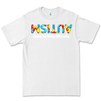 White autism seeing the world differently Premium Tee - artisFamous