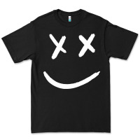 Black x eyed smiley face x eyes smiling Premium Tee - artisFamous