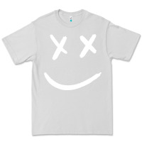 Dove Grey x eyed smiley face x eyes smiling Premium Tee - artisFamous