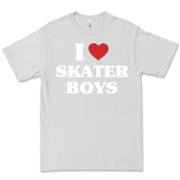 Dove Grey i love skater boys Premium Tee - artisFamous