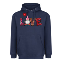 Navy valentine's day gnomes love Heavyweight Hoodie - RanaPortraitStore
