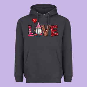 Valentine's Day Gnomes Love Heavyweight Hoodie Designed By Ranaportraitstore
