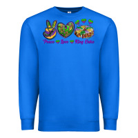 True Royal peace love mardi gras king cake Premium Sweatshirt - RanaPortraitStore