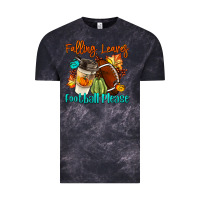 Cloud Black Falling Leaves Football Please Vintage Tee - LillyAllenDesigns