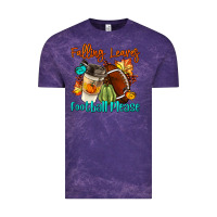 Cloud Purple Falling Leaves Football Please Vintage Tee - LillyAllenDesigns