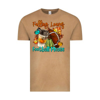 Falling Leaves Football Please Vintage Tee | Teevron