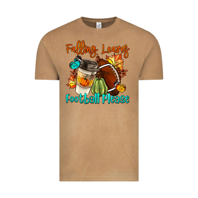 Falling Leaves Football Please Vintage Tee by LillyAllenDesigns | Teevron