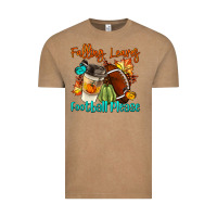 Vintage Coffee Falling Leaves Football Please Vintage Tee - LillyAllenDesigns