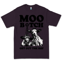 Plum Moo bitch get out the hay Premium Tee - artisFamous
