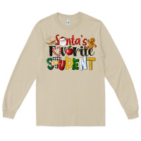 Mushroom santa's favorite student christmas Long Sleeve Tee - LillyAllenDesigns