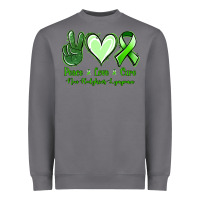 Storm Peace Love Cure Non Hodgkins Lympoma Heavyweight Sweatshirt - Jasminsmagicworld