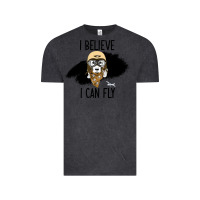 Vintage Black I Beleive I Can Fly, Dog, Vintage Tee - Bettercallsaul