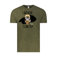 Vintage Olive I Beleive I Can Fly, Dog, Vintage Tee - Bettercallsaul