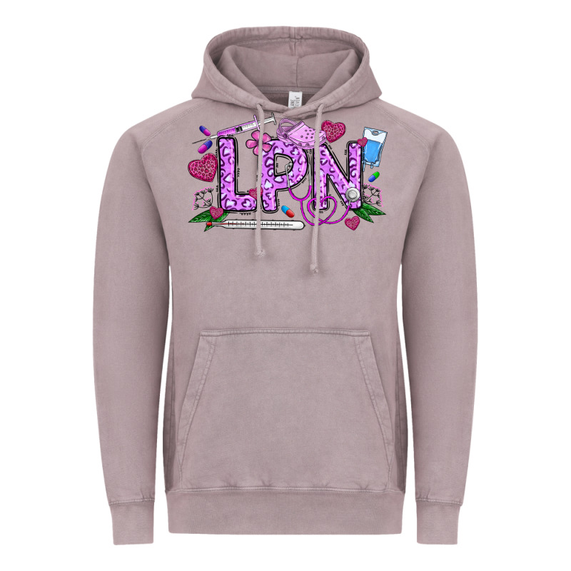 Valentine Lpn Vintage Hoodie by CowhideDigitalArt | Teevron