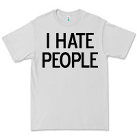 Dove Grey i hate people Premium Tee - artisFamous