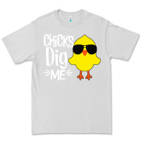 Dove Grey kids chick dig me Premium Tee - artisFamous