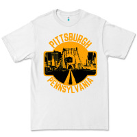 White pittsburgh pennsylvania Premium Tee - artisFamous
