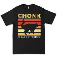 Black chonk cat funny cat meme cat dad cat mom Premium Tee - artisFamous