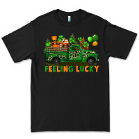 Black feeling lucky with gnomes on truck Premium Tee - FaDigitalArtStudio