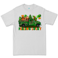 Dove Grey feeling lucky with gnomes on truck Premium Tee - FaDigitalArtStudio