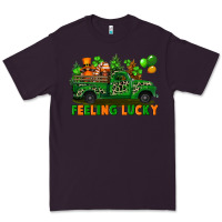 Plum feeling lucky with gnomes on truck Premium Tee - FaDigitalArtStudio
