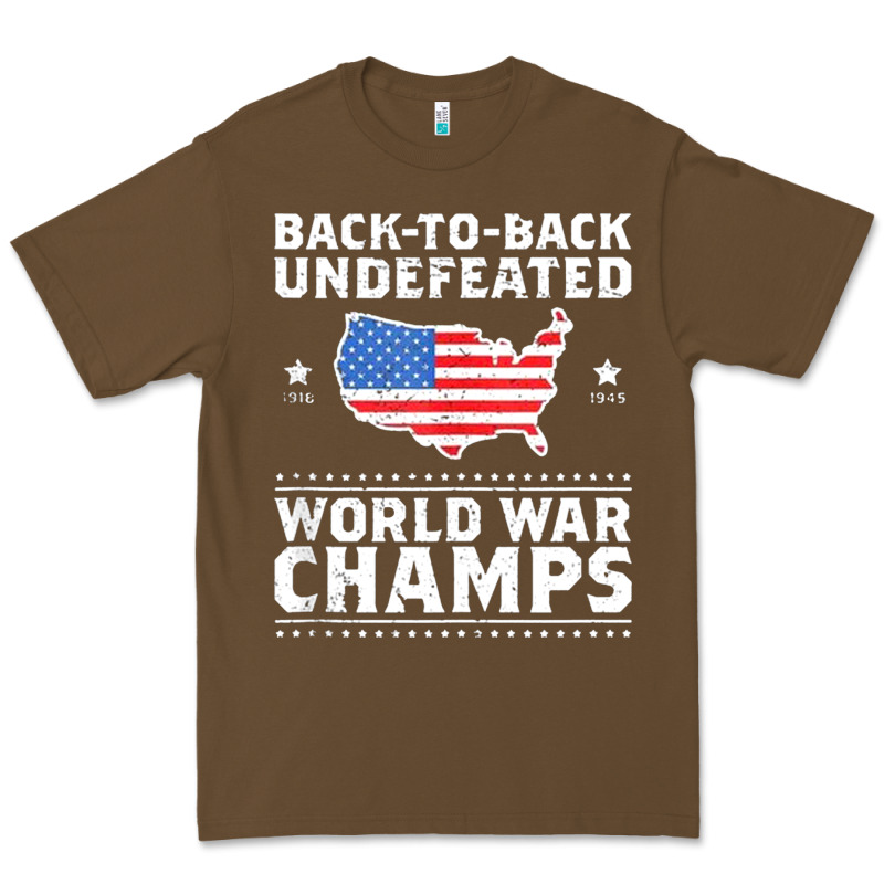 Back To Back Undefeated World War Champs Premium Tee by artisFamous | Teevron