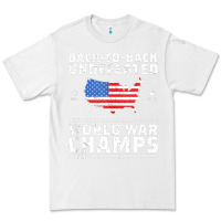 White back to back undefeated world war champs Premium Tee - artisFamous