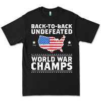 Black back to back undefeated world war champs Premium Tee - artisFamous