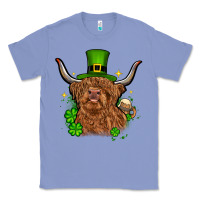 Colony Blue St. Patrick's Day cow Classic Tee - OliviaCreatesArt