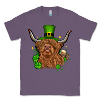 Lavender St. Patrick's Day cow Classic Tee - OliviaCreatesArt
