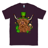 Plum St. Patrick's Day cow Classic Tee - OliviaCreatesArt