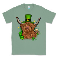 Sage St. Patrick's Day cow Classic Tee - OliviaCreatesArt