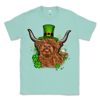 Seafoam St. Patrick's Day cow Classic Tee - OliviaCreatesArt