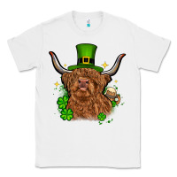 White St. Patrick's Day cow Classic Tee - OliviaCreatesArt