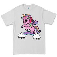Dove Grey cute unicorn Premium Tee - artisFamous