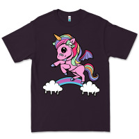 Plum cute unicorn Premium Tee - artisFamous