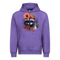 Tulip Classy But A Little Thrashy Racoon With Flowers Urban Hoodie - Jasminsmagicworld