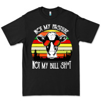 Black vintage not my pasture not my bull cow Premium Tee - artisFamous