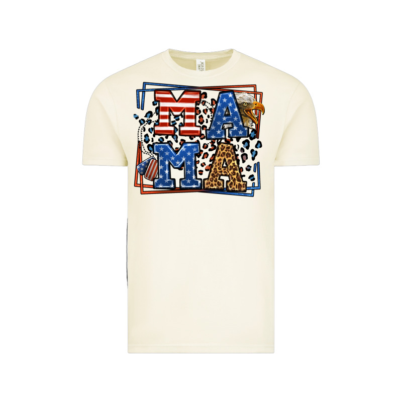 Army Veteran Mama Leopard Frame 4th Of July Vintage Tee by LillyAllenDesigns | Teevron