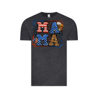 Vintage Black Army Veteran mama leopard frame 4th of July Vintage Tee - LillyAllenDesigns