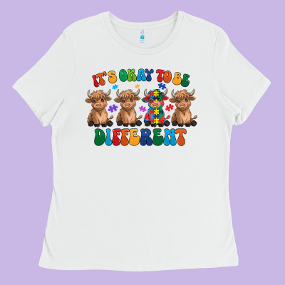 Its Okay To Be Different Ladies Tee Designed By Cowhidedigitalart
