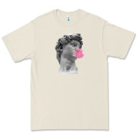 Bone Vaporwave statue head with bubblegum Premium Tee - artisFamous