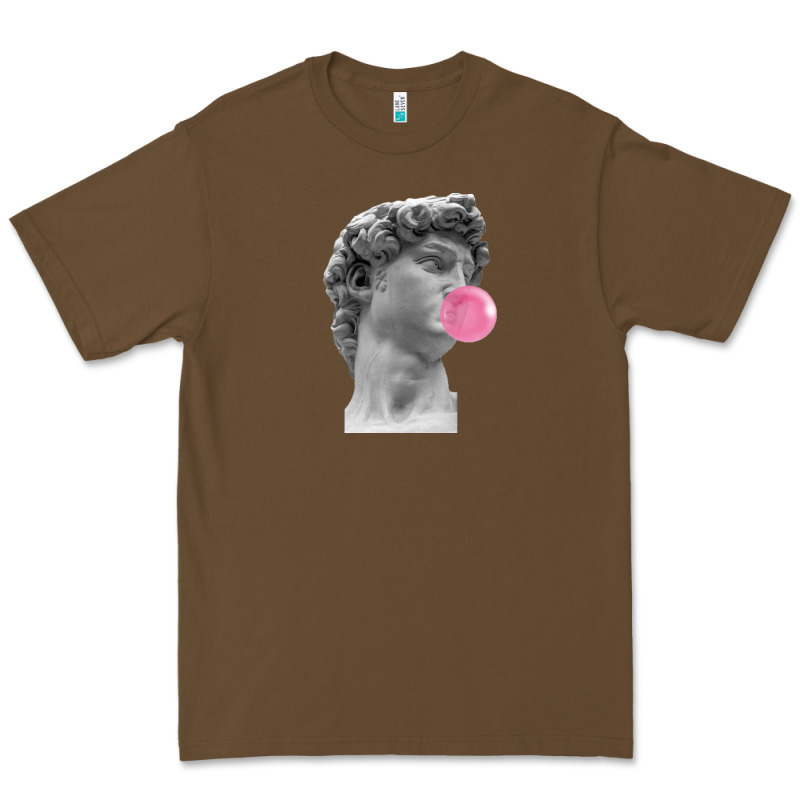 Vaporwave Statue Head With Bubblegum Premium Tee by artisFamous | Teevron