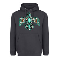 Smoke cowhide turquoise thunderbird Heavyweight Hoodie - Jasminsmagicworld