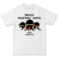 White mixed martial arts and crafts Premium Tee - artisFamous