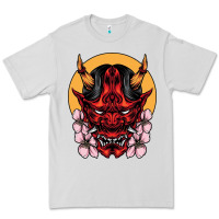 Dove Grey demon oni mask Premium Tee - artisFamous