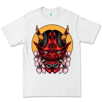 White demon oni mask Premium Tee - artisFamous